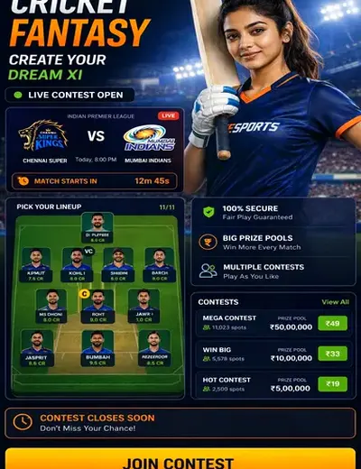 95b (95 b login) fantasy cricket & matchday visual 3